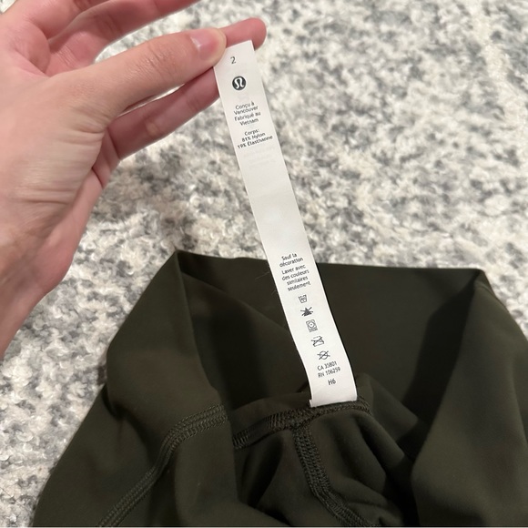 LULULEMON Align High Rise Pant 25” Dark Olive - Picture 6 of 7